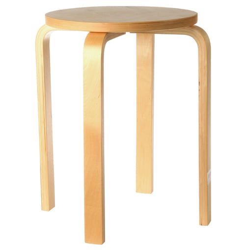 Taboret z drewna brzozy, Ø 39 cm