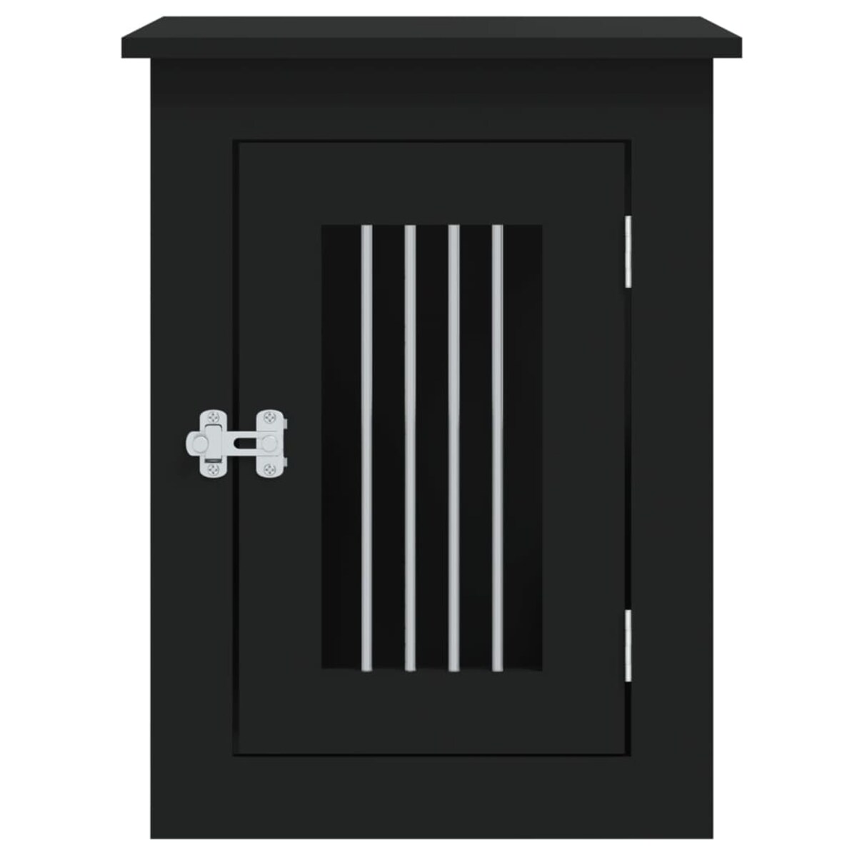 vidaXL Kojec dla psa, czarny, 45x62x59 cm, materiał drewnopochodny