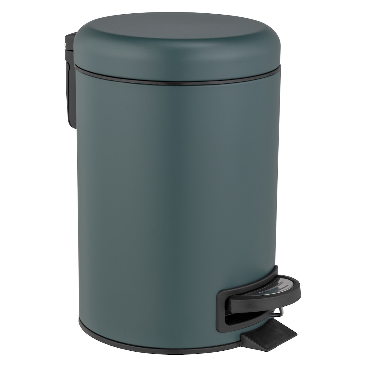 Nowoczesny kosz na śmieci do łazienki z pedałem, 3 l, WENKO, kolor zielony, metal