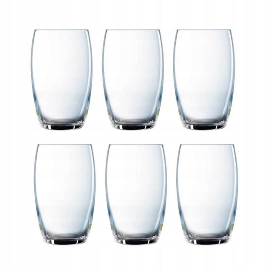 WYSOKA SZKLANKA 6x 375 ml LUMINARC na napoje wodę