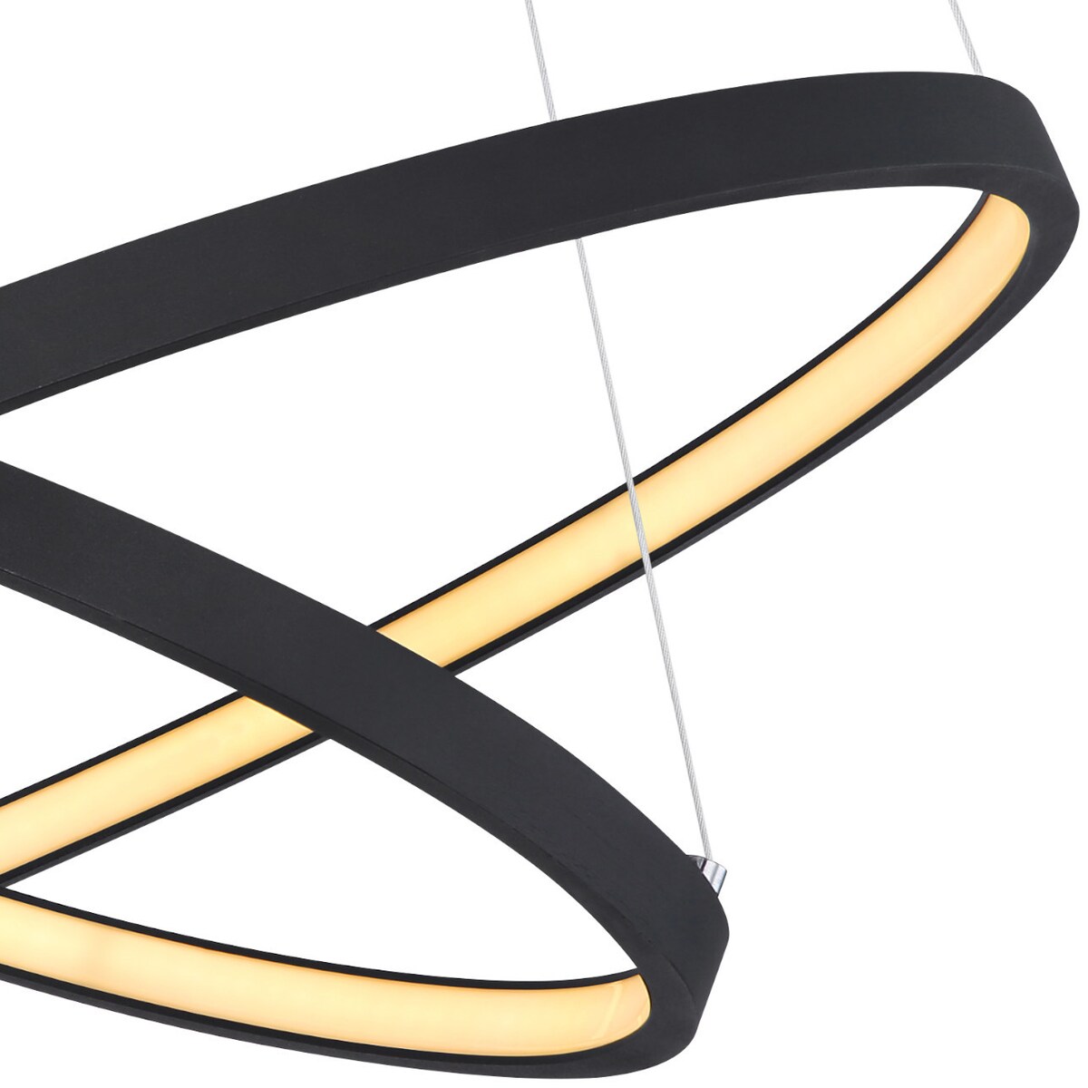 LAMPA wisząca RALPH 67192-42B Globo okrągła OPRAWA metalowa LED 42W 3000K zwis czarny