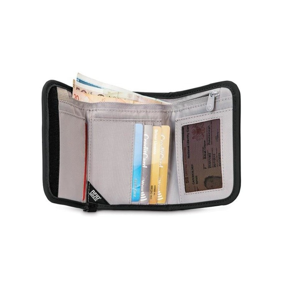 Portfel z ochroną przed kradzieżą Pacsafe RFIDsafe V125 czarny