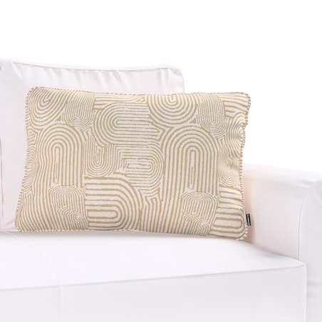 Poszewka Gabi na poduszkę prostokątna 60x40 beżowe łuki na kremowym tle