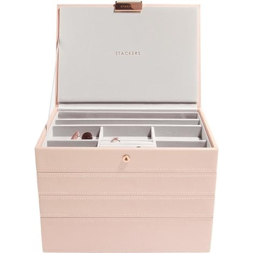Szkatułka na biżuterię Stackers poczwórna classic różowa różowe złoto