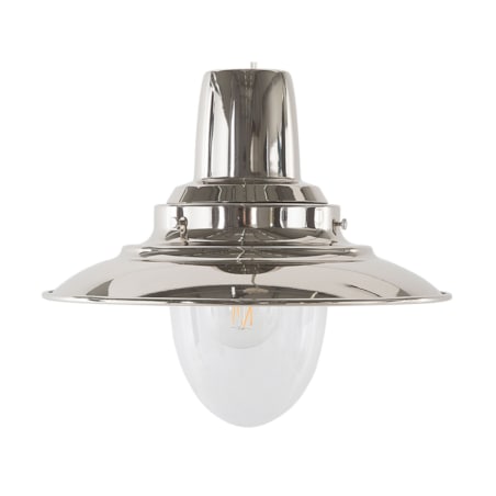 Lampa wisząca metalowa srebrna PINEGA
