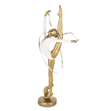 Dekoracja - gimnastyczka 20,5x14x7 cm GINNASTA z taśmą do ćwiczeń