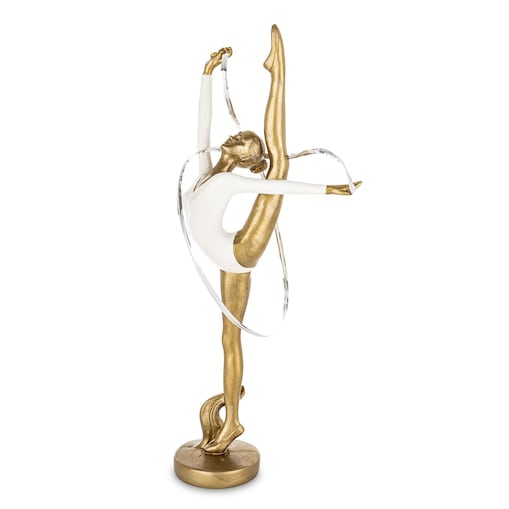 Dekoracja - gimnastyczka 20,5x14x7 cm GINNASTA z taśmą do ćwiczeń