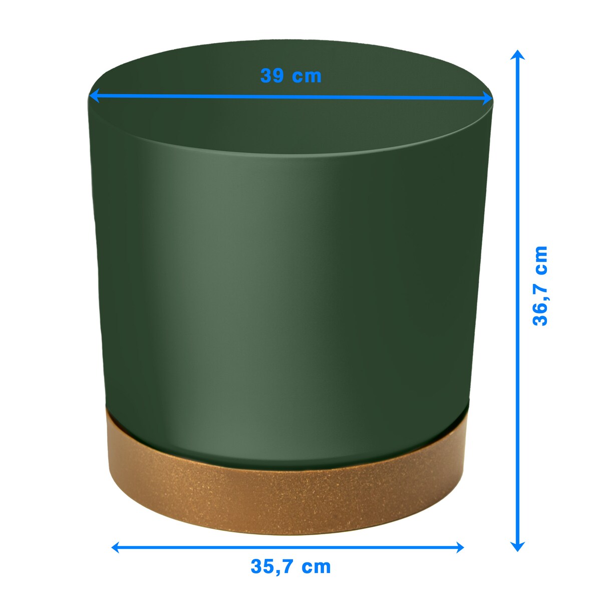 Donica Doniczka Na Choinkę Drzewko Świąteczne Duża Z Podstawką Boże Narodzenie Butelkowa Zieleń Duża