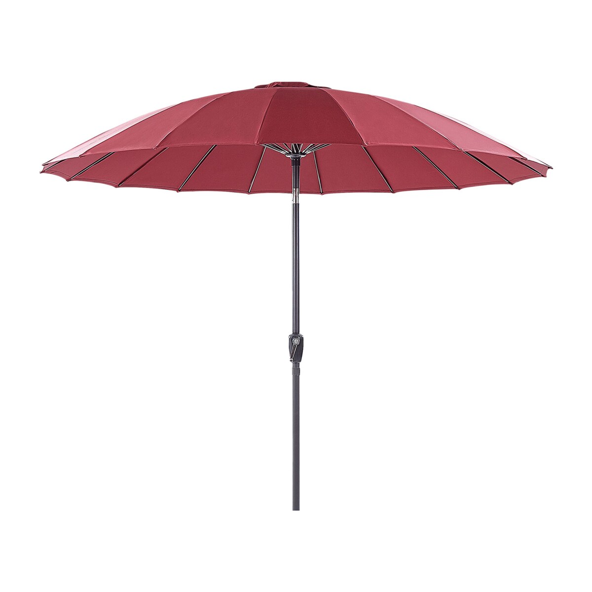 Parasol ogrodowy ⌀ 255 cm czerwony BAIA