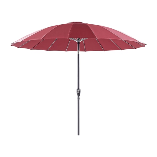 Parasol ogrodowy ⌀ 255 cm czerwony BAIA