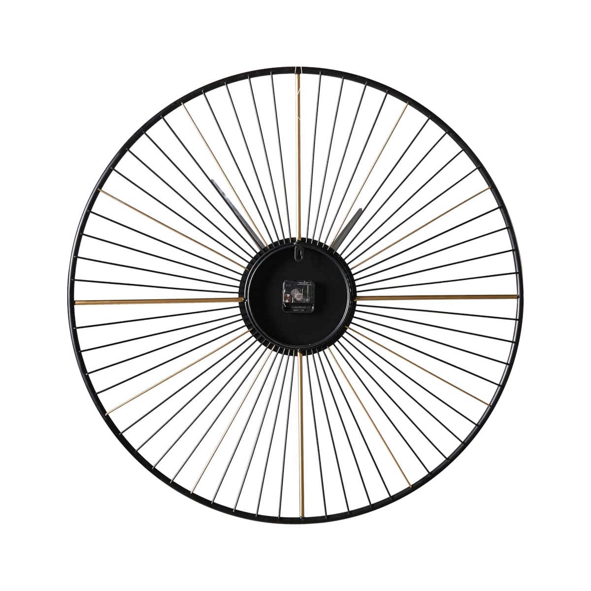 Zegar ścienny SAZAIS 80 cm Metal Czarny