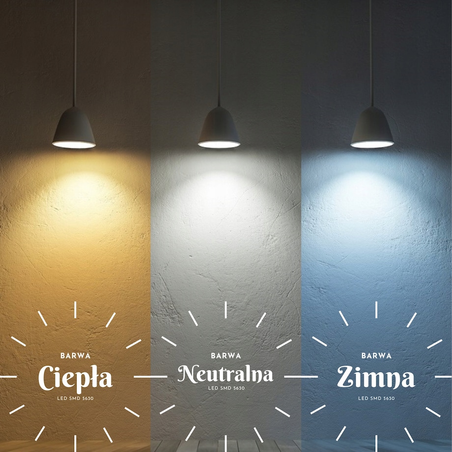 Lustro podświetlane LED okrągłe 110cm trzy barwy dotykowe