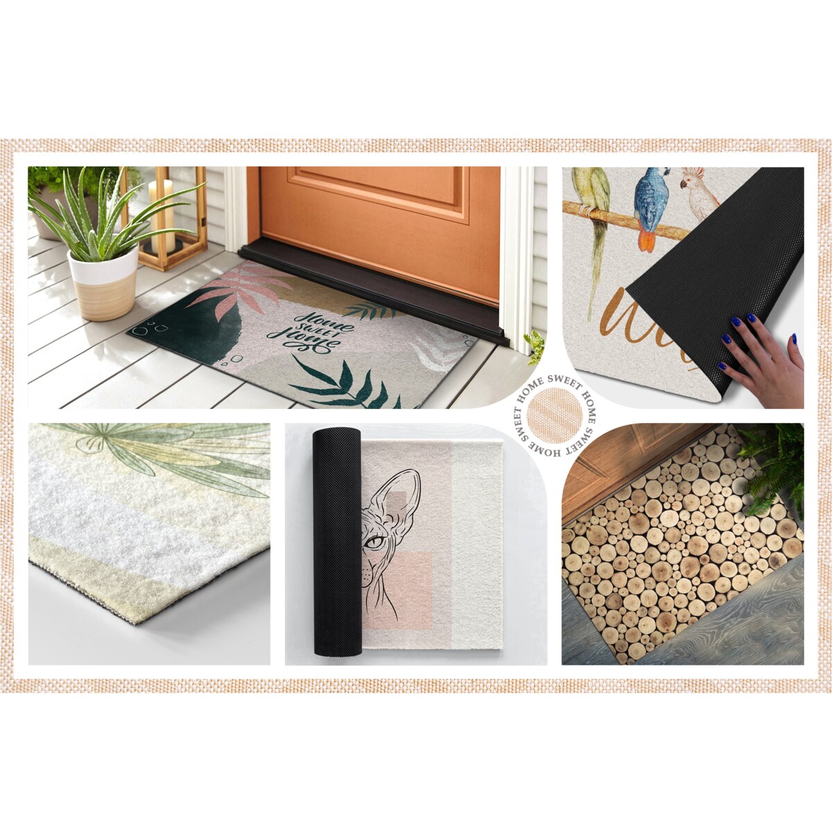 Wycieraczka zewnętrzna Marmurowy wzór 90x60cm