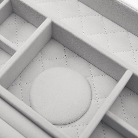 Szkatułka na biżuterię Loves Luxury biała z pokrywką i lusterkiem