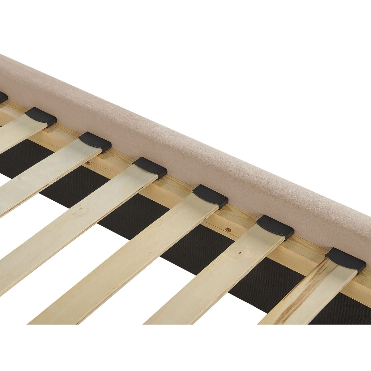 Łóżko welurowe 180 x 200 cm beżowe LUBBON