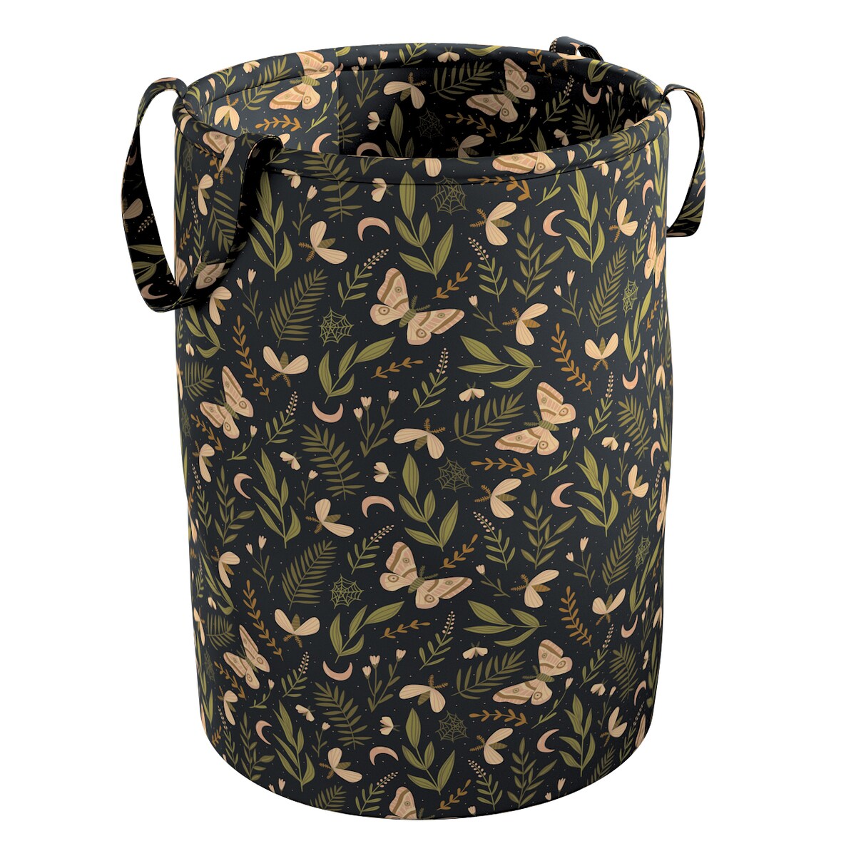 Kosz na zabawki Tobi, czarno-zielony, 30x40cm, Magic Collection