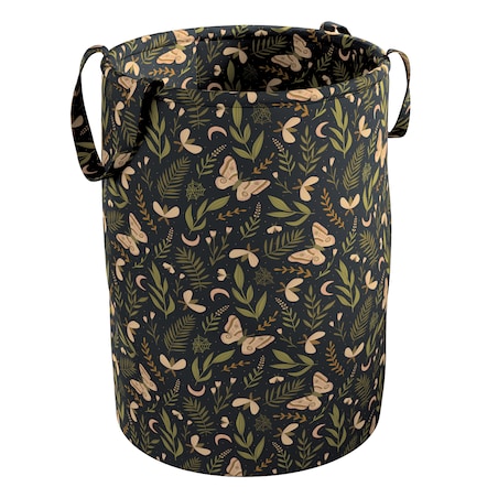 Kosz na zabawki Tobi, czarno-zielony, 30x40cm, Magic Collection