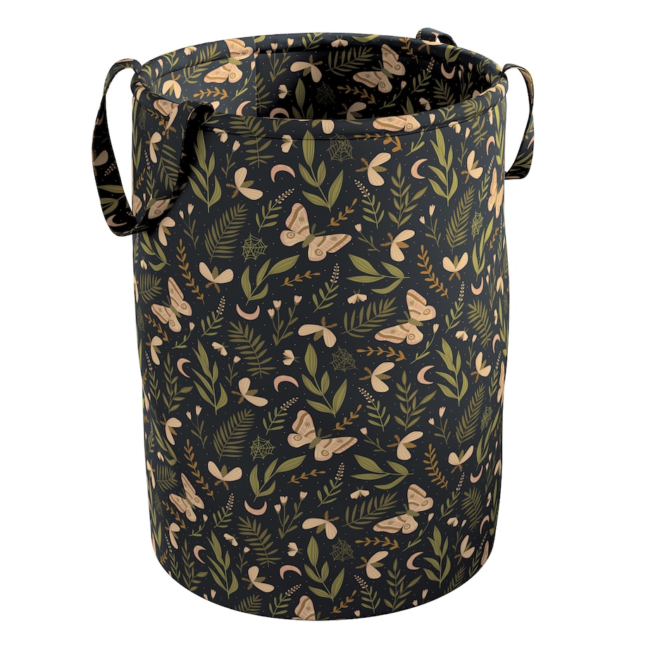 Kosz na zabawki Tobi, czarno-zielony, 30x40cm, Magic Collection