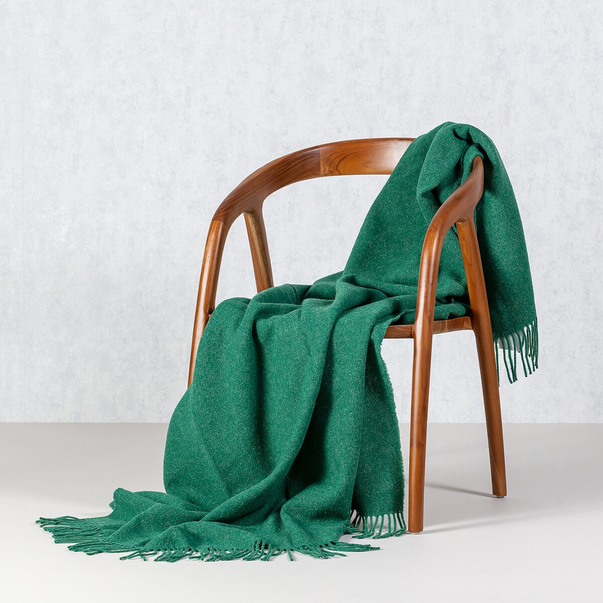 Pled Zelandia 140x200cm melange deep green, 140 x 200 cm