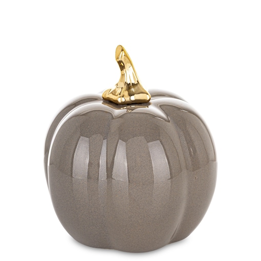 Dekoracja - dynia porcelanowa 14x11,5x11,5 cm TARDIVA-2 small szara
