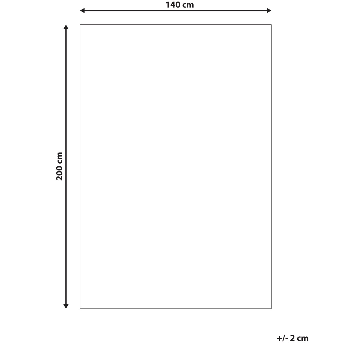 Dywan HUSUNLU Beżowy 140 x 200 cm Wełna Gabbeh