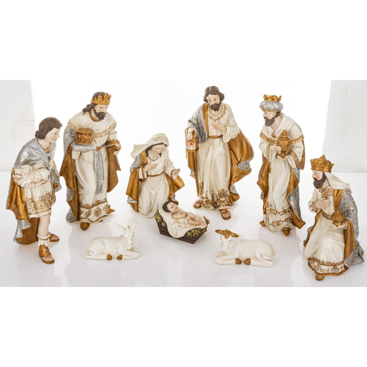 Dekoracja - szopka NATALE 9 postaci, 26x60x28 cm
