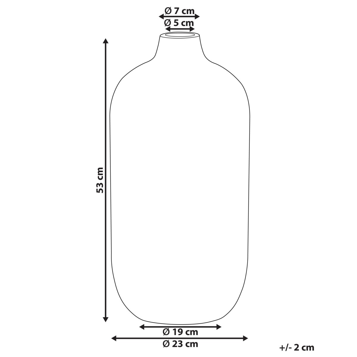 Wazon na kwiaty SARAGOSSA Ceramika 53 cm Miedziany