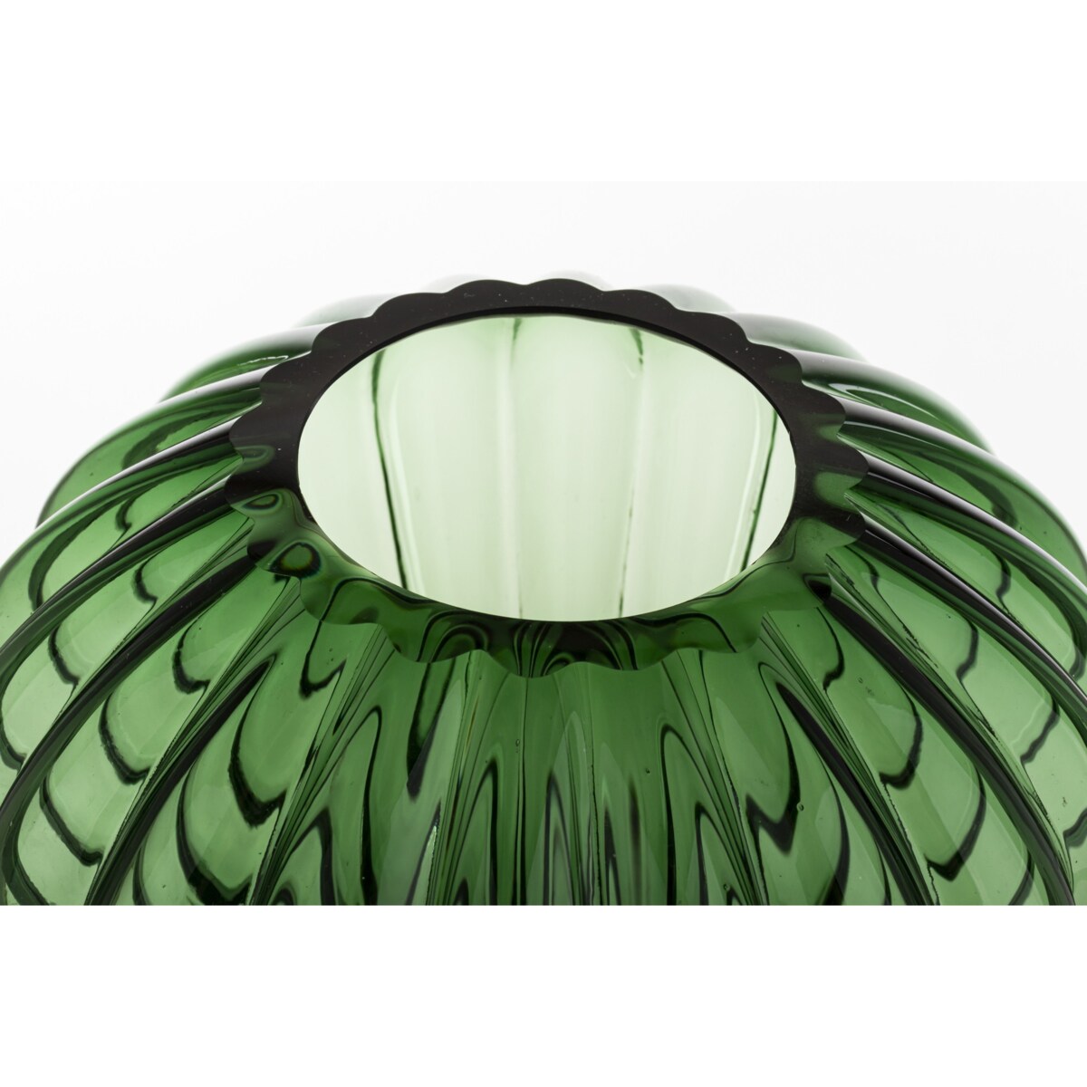 Wazon szklany 26,5x23x23 cm GULDAN zielony balon