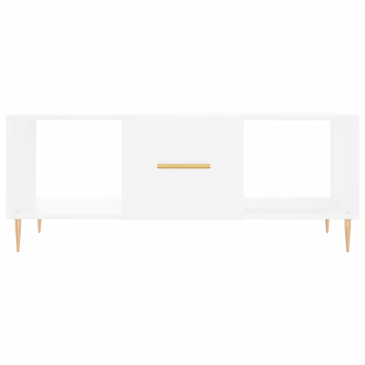 vidaXL Stolik kawowy, biały, 102x50x40 cm, materiał drewnopochodny