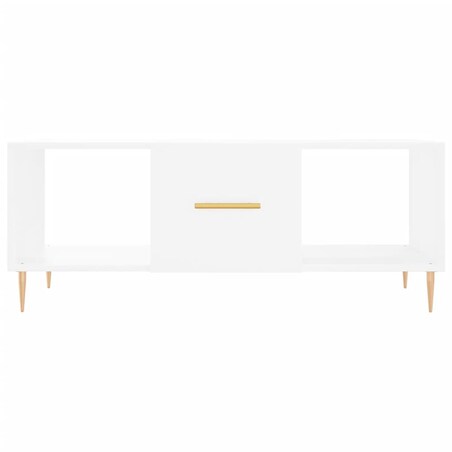 vidaXL Stolik kawowy, biały, 102x50x40 cm, materiał drewnopochodny