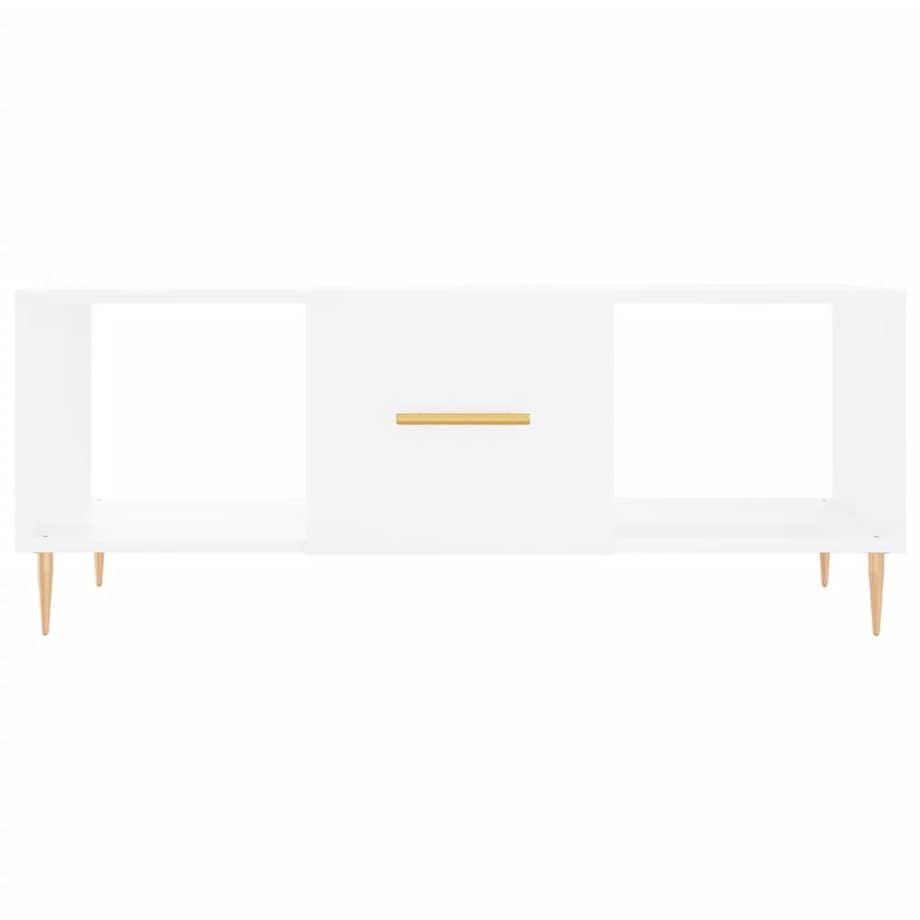 vidaXL Stolik kawowy, biały, 102x50x40 cm, materiał drewnopochodny