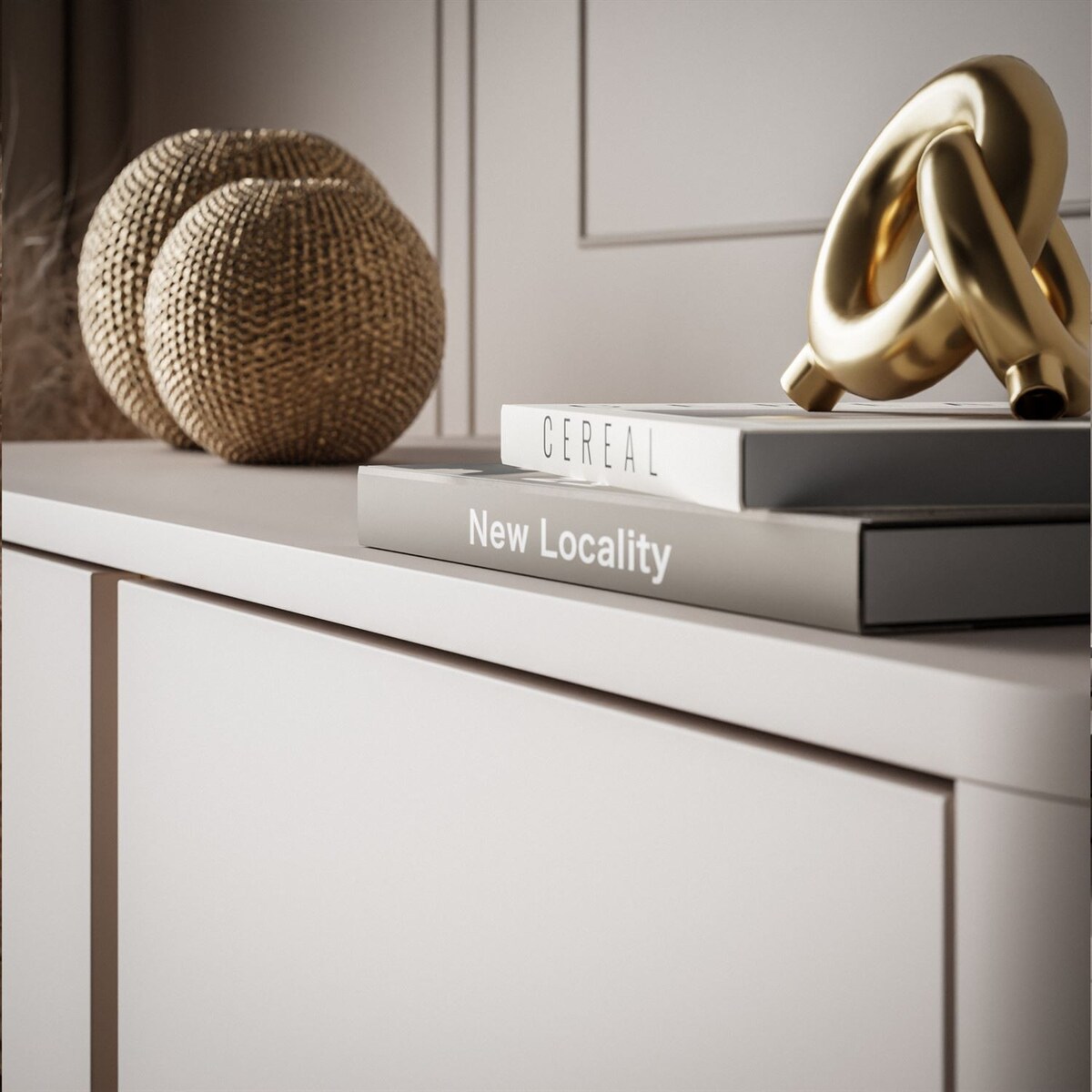 Czterodrzwiowa komoda DESTINY II K-103, kaszmir