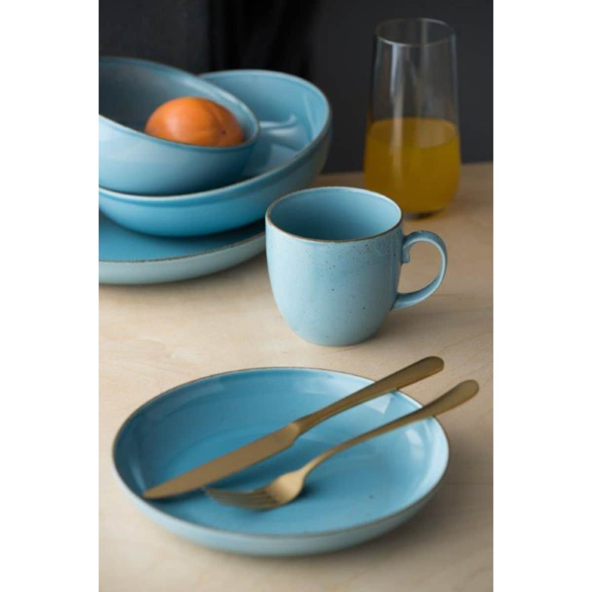 Talerz płytki 22 cm Rondo morski LB99 (K5)