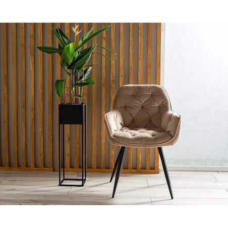 Krzesło CHERRY VELVET beżowe