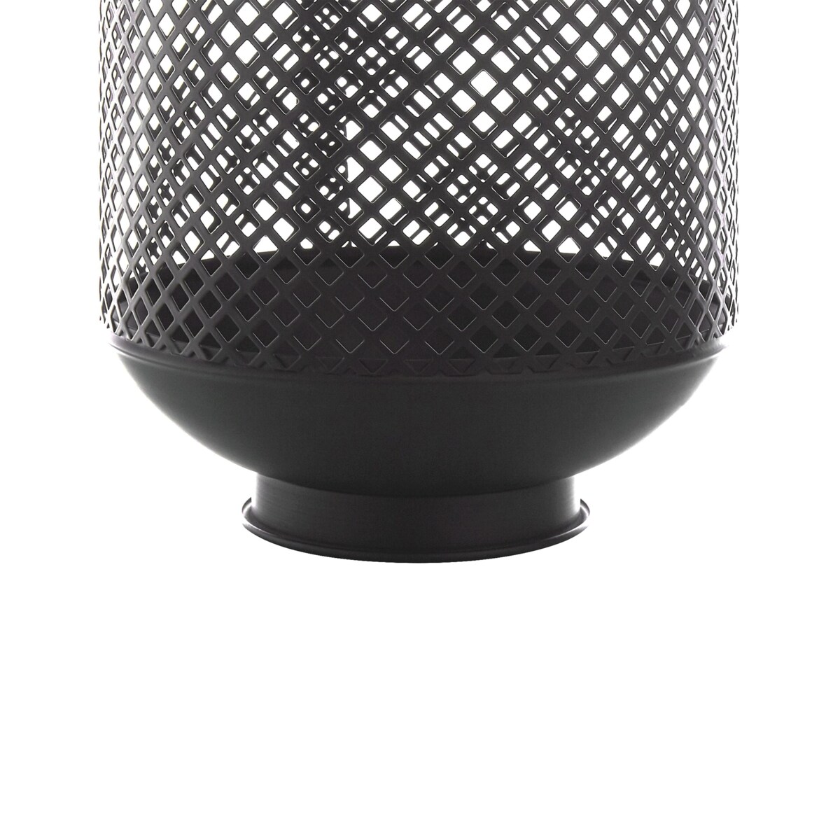 Lampion metalowy czarny CORON