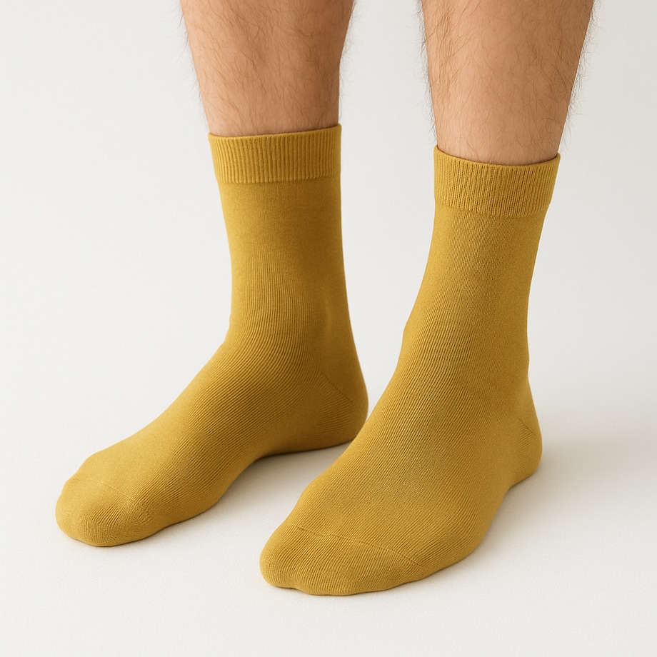 Miodowe skarpety męskie – Bawełna premium, rozmiar 39–43