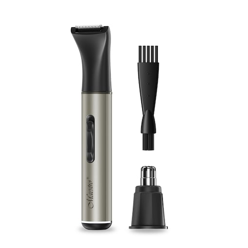 Trymer do brody i włosów na głowie w nosie uszach zestaw trymerów 2w1 USB C MAESTRO