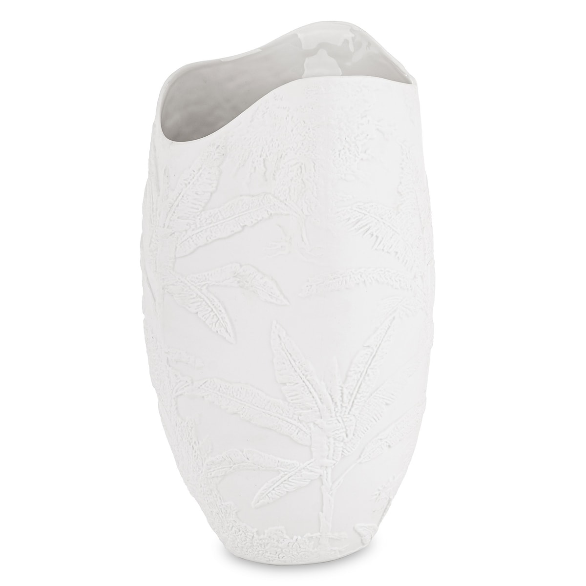 Wazon porcelanowy 36x19x16 cm MELINDA biała