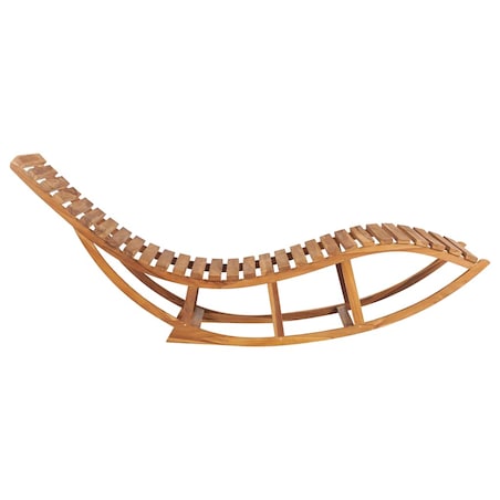 vidaXL Leżak bujany, lite drewno tekowe