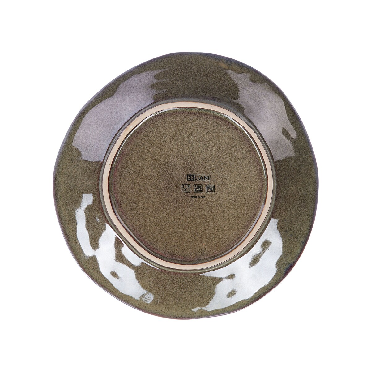 16-częściowy zestaw naczyń z kamionki ciemnozielony THYME