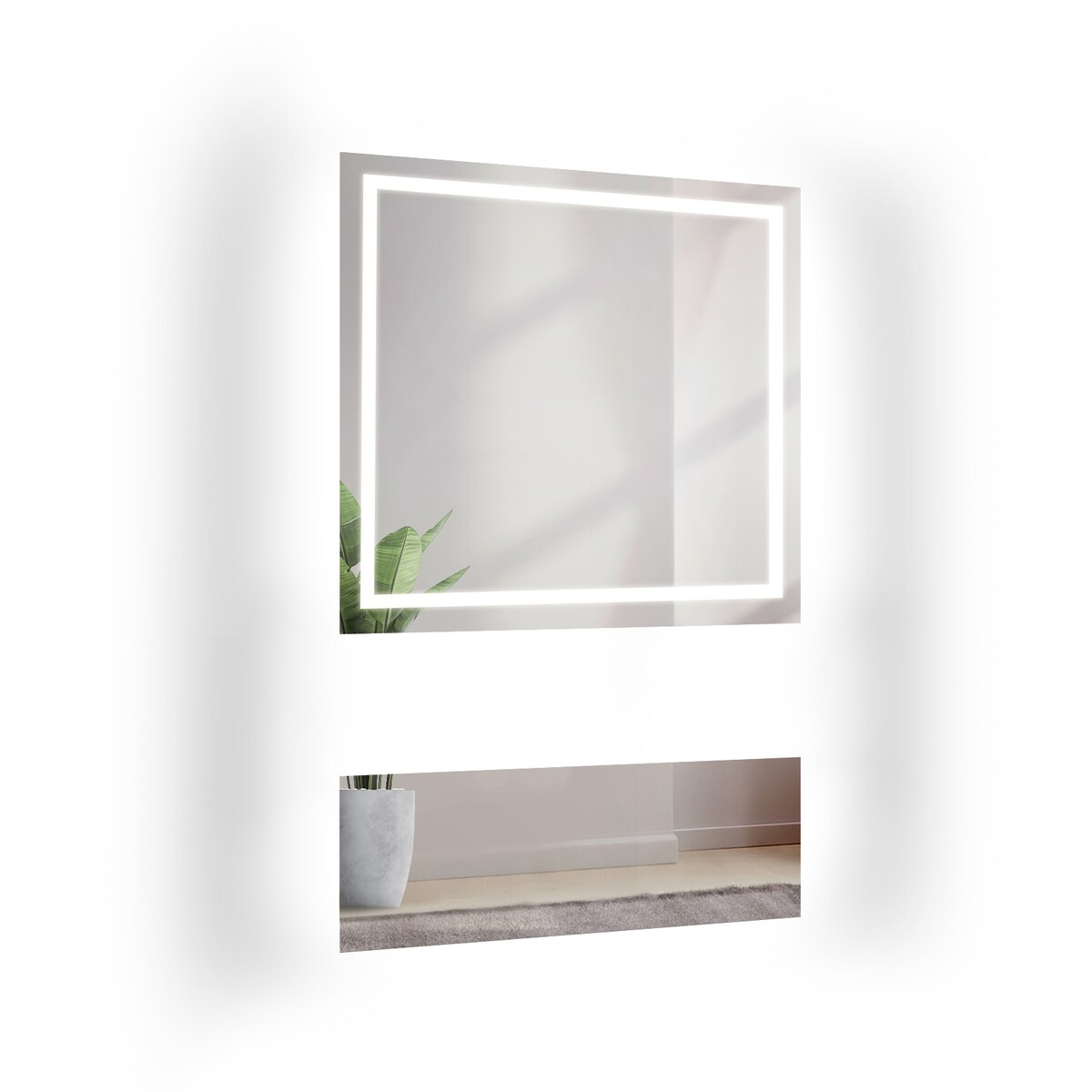 Lustro do toaletki w dwóch częściach z podświetleniem - EMI GLAM LED