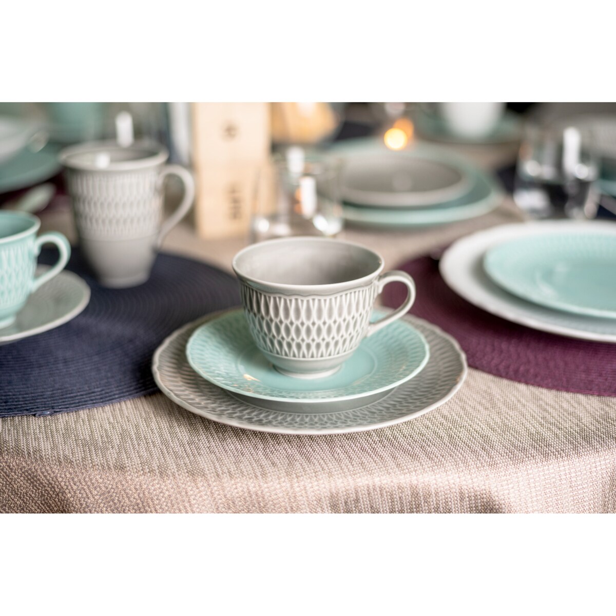 Talerz płytki 21 cm Sofia Księżycowa LB01