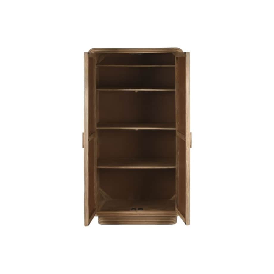 Komoda Szafa drewniano-rattanowa 190x100x55 cm VIVI - IV