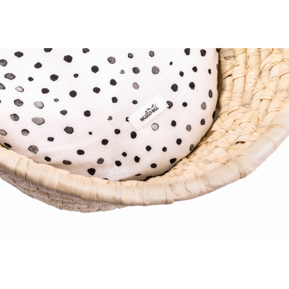 Prześcieradło bambusowe do gondoli/kosza mojżeszowego dots