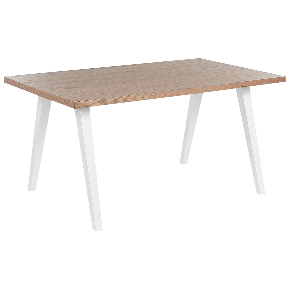 Stół do jadalni LENISTER Brązowy/ biały 150 cm 90 cm