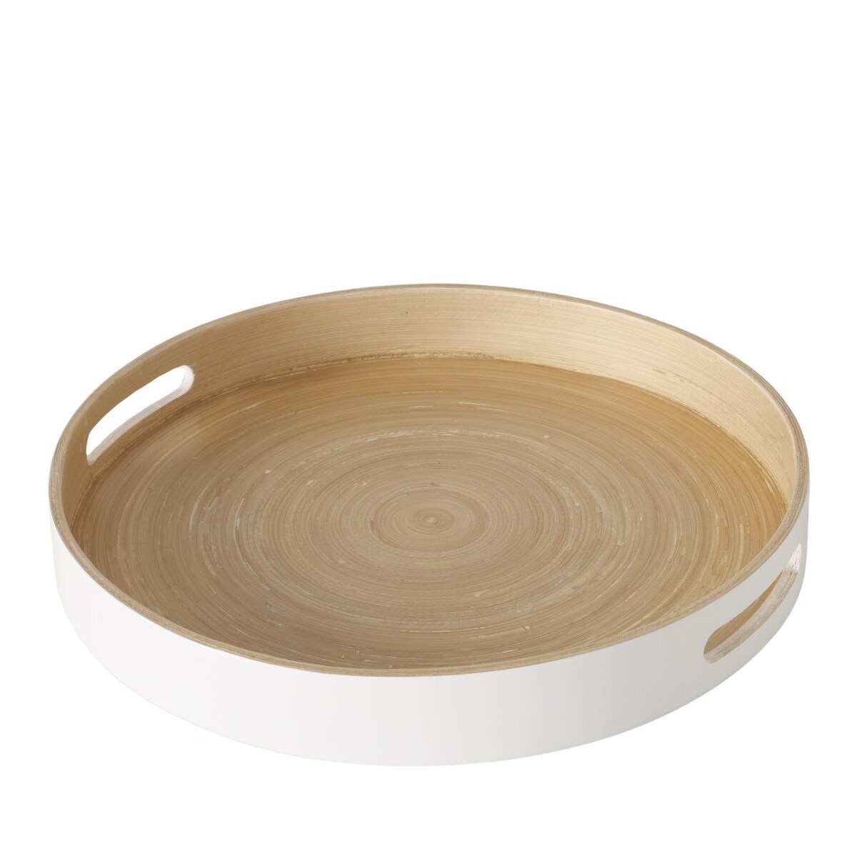 Taca bambusowa z uchwytami, Ø 35 cm