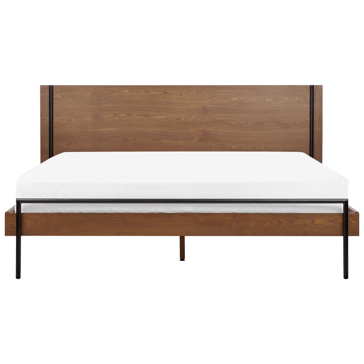 Łóżko 180 x 200 cm ciemne drewno LIBERMONT