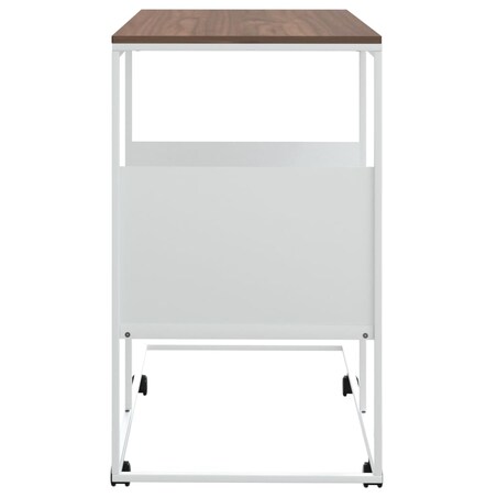 vidaXL Stolik boczny na kółkach, biały, 55x36x63,5 cm