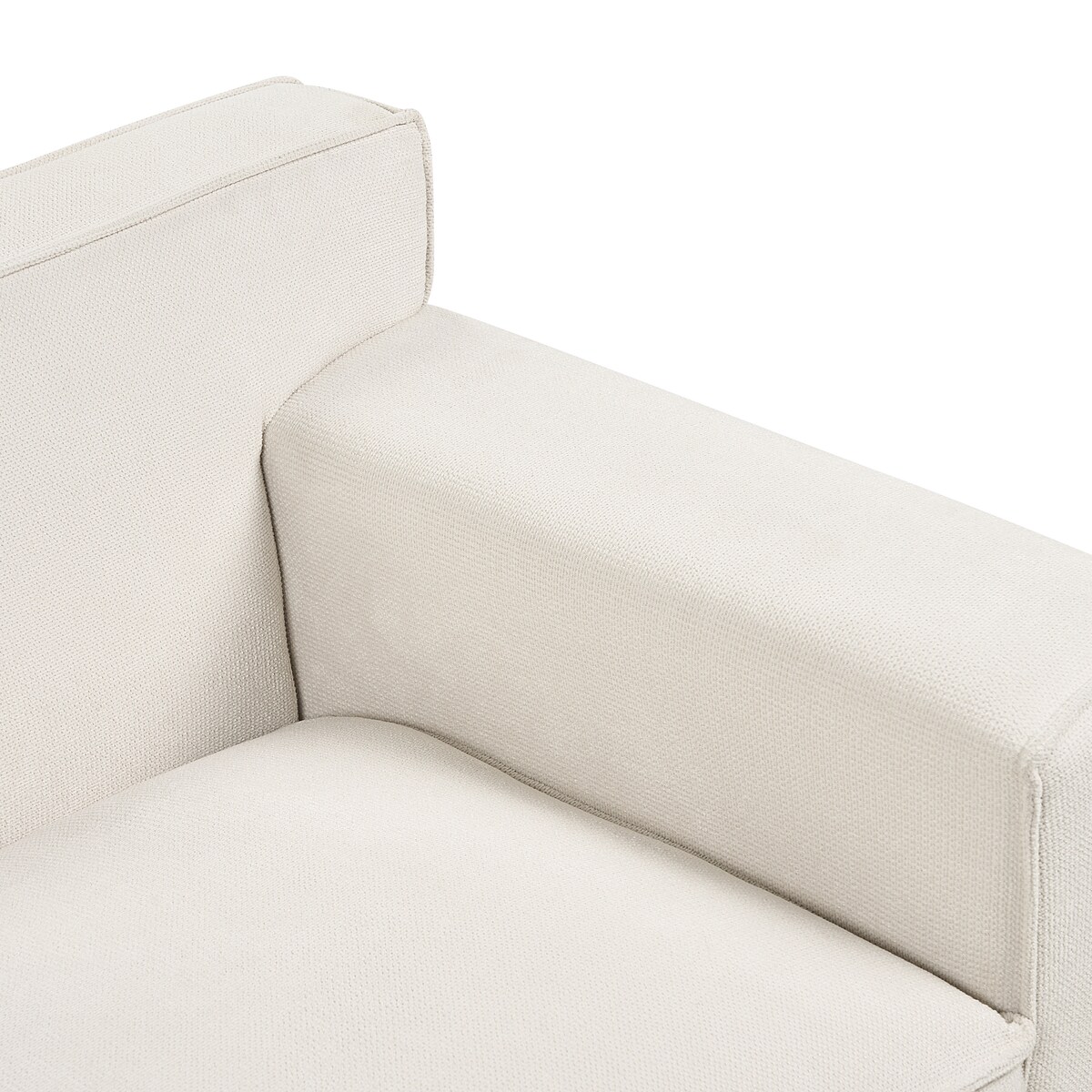 Sofa dla 3 osób VISKAN Szenil Złamana biel