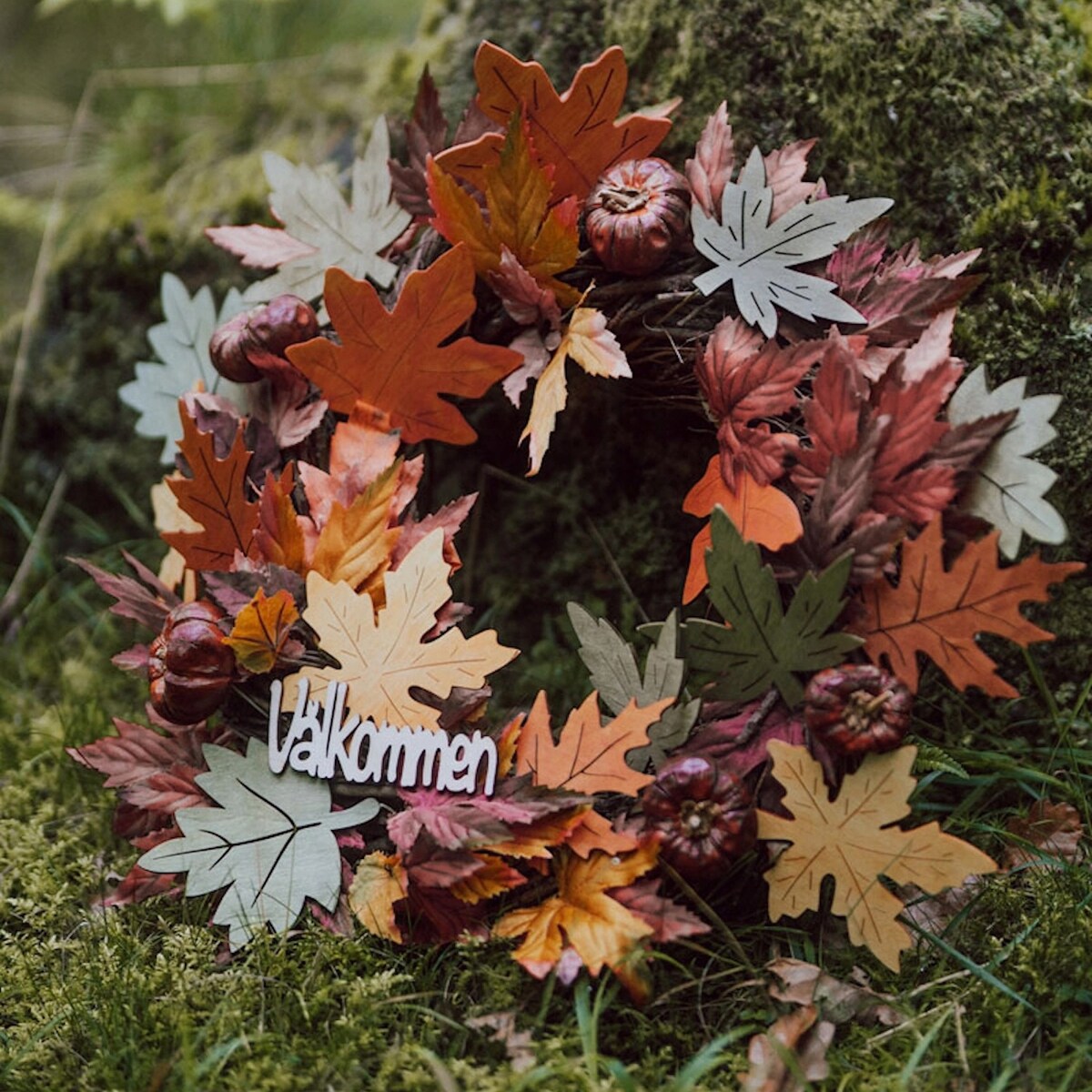 DEKORACJA OZDOBA DO DONICZKI KWIATÓW WBICIA LIŚCIE LIŚĆ JESIENNA HALLOWEEN